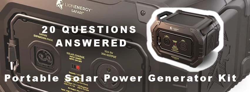 Portable Solar Power Generator Kit FAQs